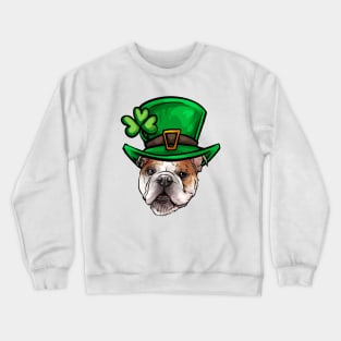 St Patricks Day Bulldog Crewneck Sweatshirt